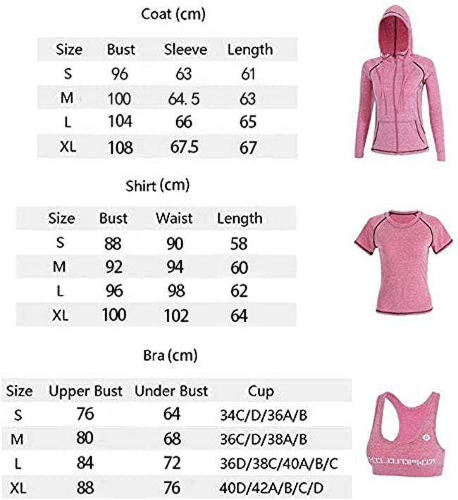 Women 5pcs Sport Suits Fitness Yoga Running Athletic Tracksuits